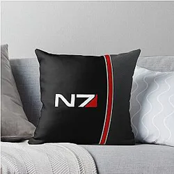 N7 Mass Effect Throw Pillow