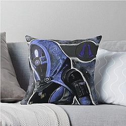 Mass Effect Tali Zorah Throw Pillow