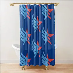 Mass Effect Custom Paragon Renegade Design Shower Curtain