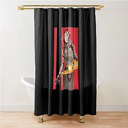 Mass Effect Commander FemShep Shower Curtain