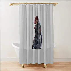 Mass Effect Commander FemShep Shower Curtain