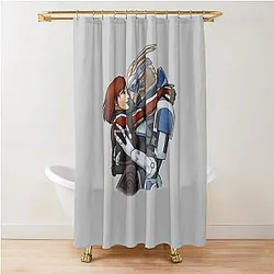 Mass Effect Commander Shower Curtain