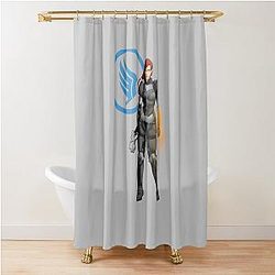 Mass Effect Commander FemShep Shower Curtain