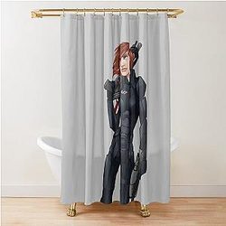Mass Effect Commander FemShep Shower Curtain