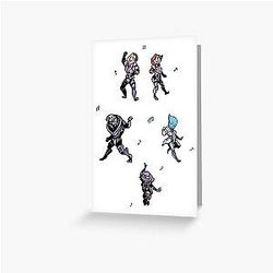 Mass Effect Dance Party Greeting Card