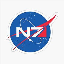 NASA Mass Effect Sticker