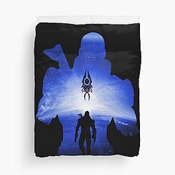 Mass Effect Commander Shepard Negative Illusion Duvet Cover