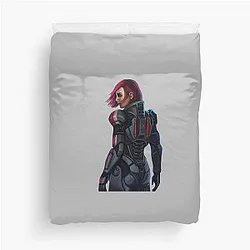 Mass Effect Commander FemShep Duvet Cover