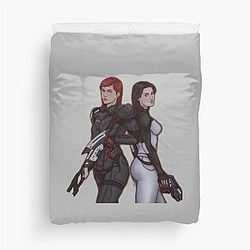 Mass Effect Commander FemShep Duvet Cover