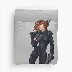 Mass Effect Commander FemShep Duvet Cover