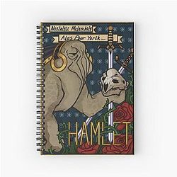 Mass Effect Elcor Hamlet Poster Spiral Notebook