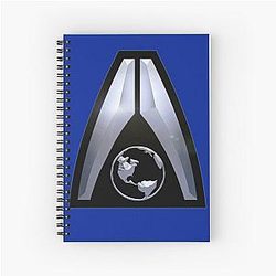Mass Effect Custom Alliance Logo Spiral Notebook