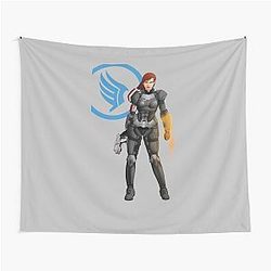 Mass Effect Commander FemShep Tapestry