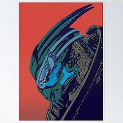 Garrus Vakarian Mass Effect pop art portrait Poster