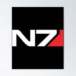 Mass Effect N7 Logo Poster