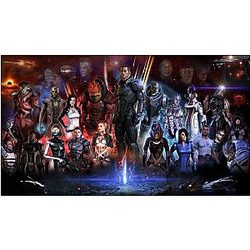 Mass Effect 2, 3, 4 Poster 43 inch x 24 inch / 24 inch x 13 inch