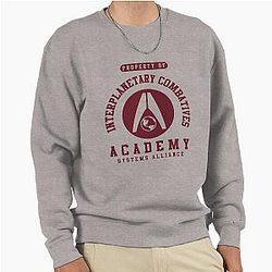 Interplanetary Mass Effect Red Pullover Sweatshirt
