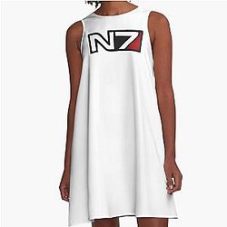 N7 emblem Mass Effect A-Line Dress