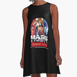 Loves Anime and Mass Effect Legendary Edition Alternate Awesome A-Line Dress