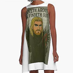 Kyle Black Armor Mass Effect A-Line Dress