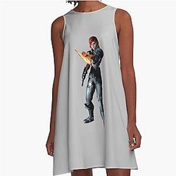 Mass Effect Commander FemShep A-Line Dress