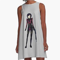 Mass Effect Commander FemShep A-Line Dress