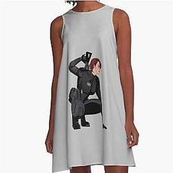 Mass Effect Commander FemShep A-Line Dress