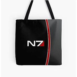 N7 Mass Effect Emblem All Over Print Tote Bag