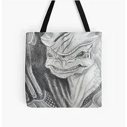 Wrex - Mass Effect Charcoal Tote Bag