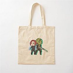 Mass Effect Commander FemShep Cotton Tote Bag