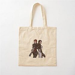 Mass Effect Commander FemShep Cotton Tote Bag