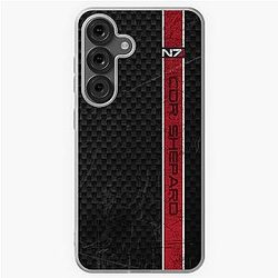 Mass Effect N7 Commander Shepard Carbon Samsung Galaxy Soft Case