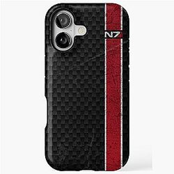 Mass Effect N7 Stripes Carbon iPhone Case