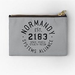 SSV Normandy Athletic Shirt Mass Effect Black Print Zipper Pouch