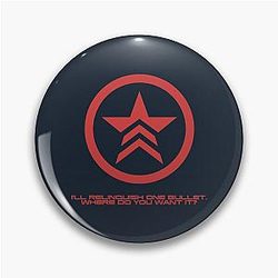 Mass Effect Commander Shepard Renegade Pin