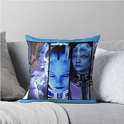 Mass Effect Liara Throw Pillow