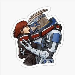 Mass Effect Commander FemShep Sticker