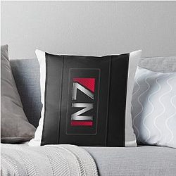 N7 Mass Effect Throw Pillow