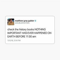 Matthew Gubler Tweet Sticker