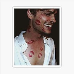 Matthew Gray Gubler Lipstick Stains