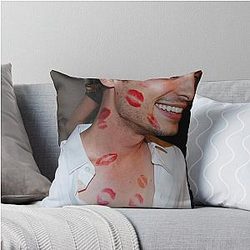 Matthew Gray Gubler Kisses Throw Pillow