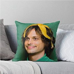 Matthew Gray Gubler With A Banana Throw Pillow