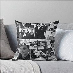 Matthew Gray Gubler B&W Throw Pillow