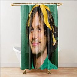 Matthew Gubler with a Shower Curtain