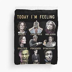 Spencer Reid - Matthew Gray Gubler - Funny Feelings Gold Duvet Cover