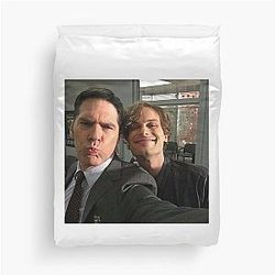 Matthew Gray Gubler and Thomas Gibson Duvet Cover
