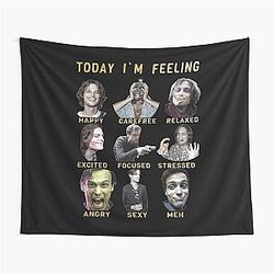 Spencer Reid - Matthew Gray Gubler - Funny Gold Tapestry