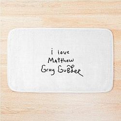 i love Matthew Gray Gubler Bath Mat