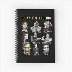 Matthew Gray Gubler Gold Spiral Notebook