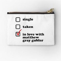 In Love with Matthew Gubler Zipper Pouch